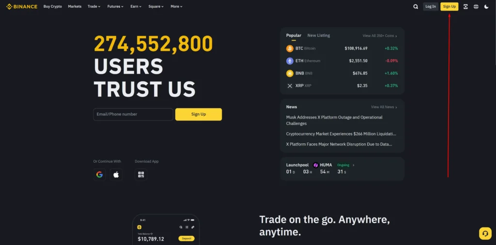 binance bitkoin kupovina kriptovaluta